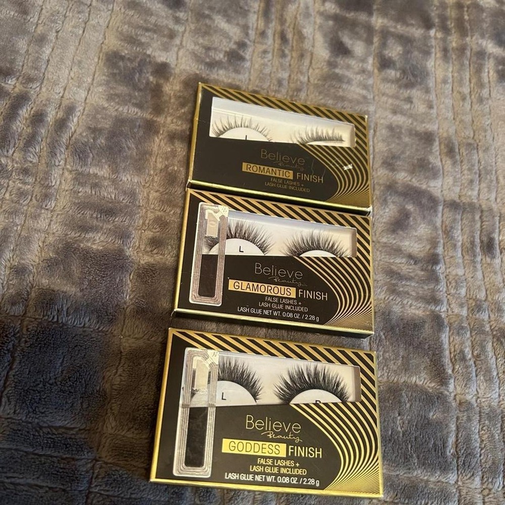 fake eyelashes 3 sets